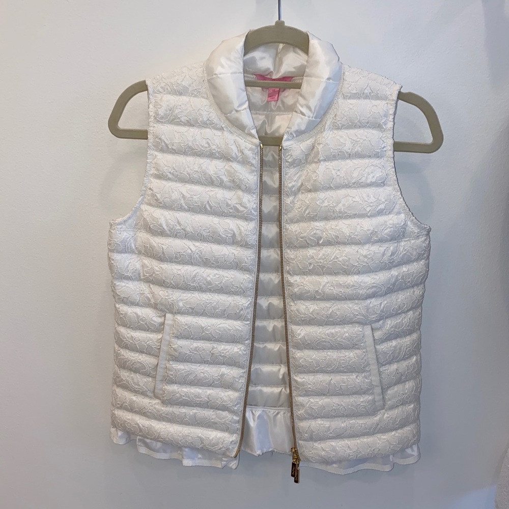 Lilly Pulitzer Cora White Lace Vest